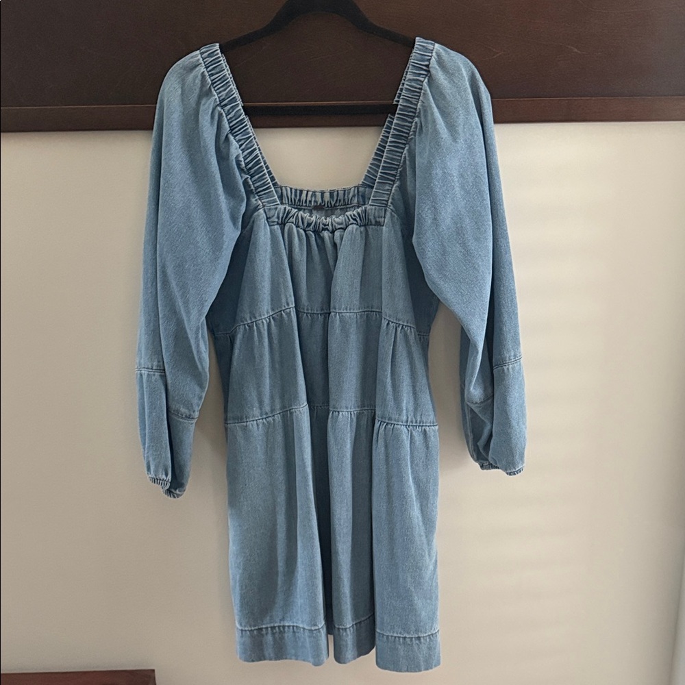 Free People Blue Denim Dress